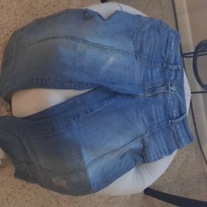 Bebe cropped wide leg jean
